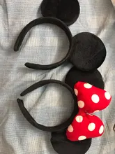 ZAFILLE-cintas para el pelo de orejas de Minnie para niña, cinta para el pelo para sesión de fotos, sombreros de fiesta de cumpleaños, accesorios para el cabello para niña