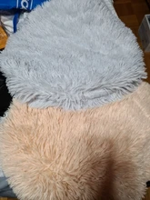 Alfombra de perro de peluche largo, redonda, suave y esponjoso, cama para gatos durmiendo, manta, cojín para mascotas, colchón para gatos, almohadilla para perros pequeños y medianos, suministros para mascotas