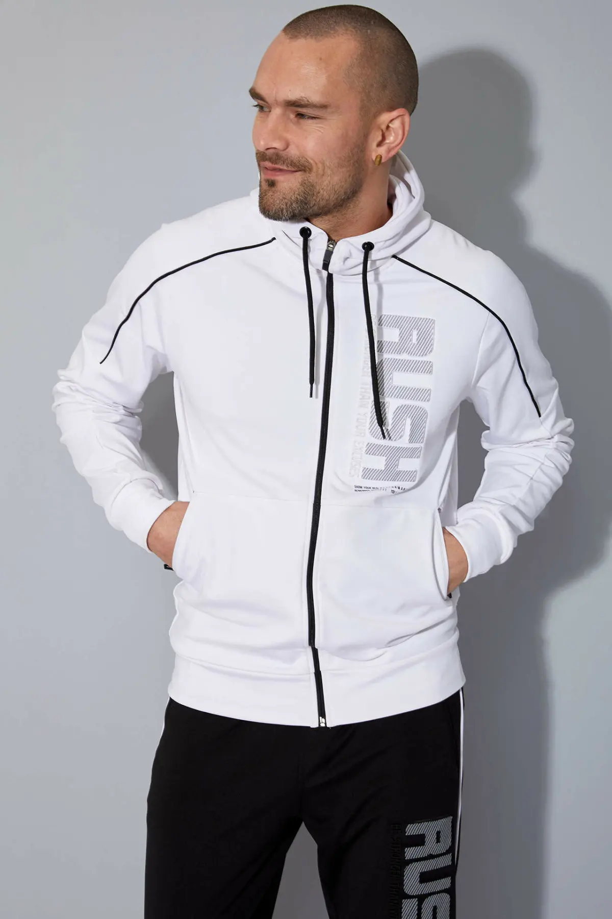 Abrigos deportivos a la moda para hombre de defact, de alta calidad, informales con capucha y cremallera, Tops sueltos, ropa cómoda N9777AZ20SP|Camisetas| - AliExpress