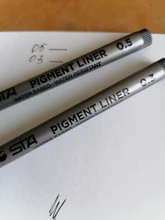 STA-boceto de arte a prueba de agua, rotulador de arte, pigmento delineador a base de agua para dibujar, escribir a mano, escuela, oficina, papelería