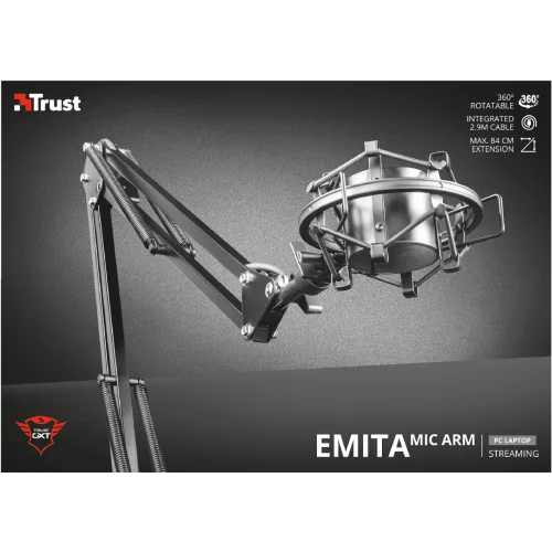 Стойка для стрим микрофонов Trust EMITA GXT 253 с подставкой 22563