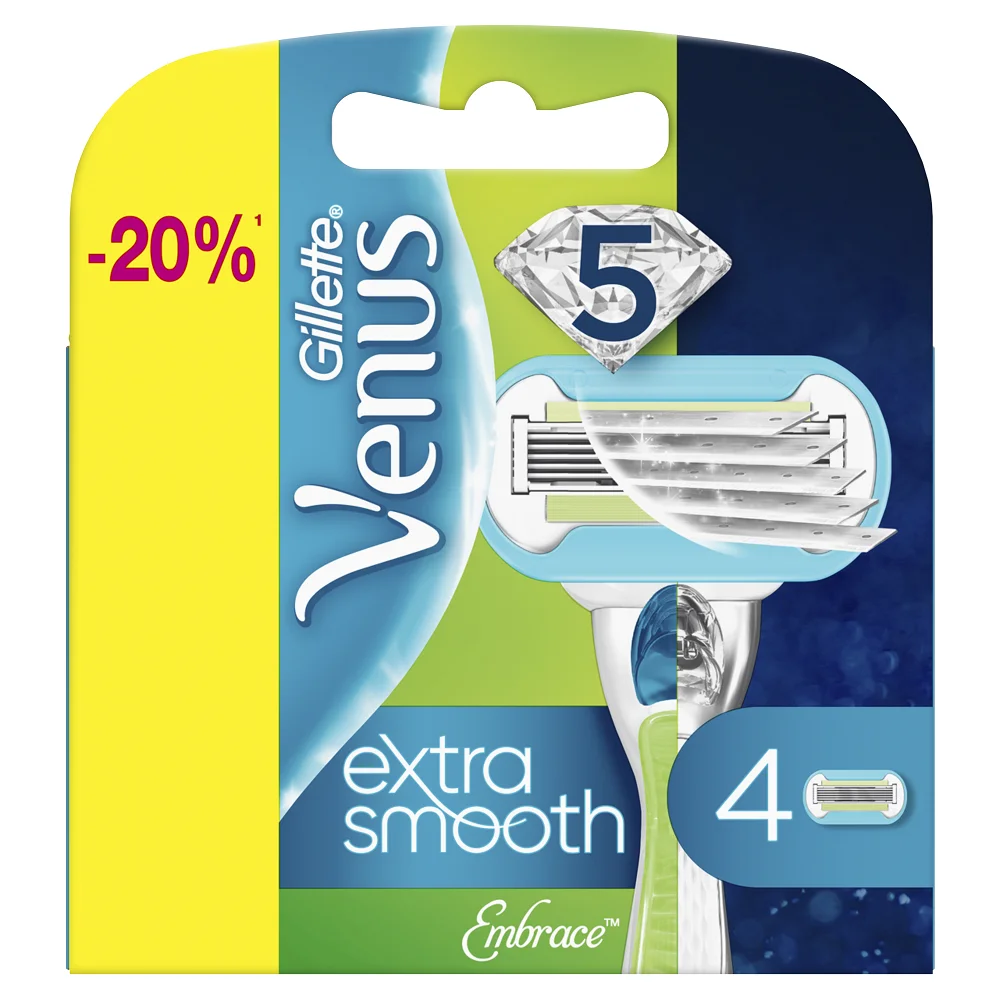 Venus extra smooth cassette 4 PCs Shaving Razor Blades for Men Face Care Classical Stainless Steel Smooth To Shave Beard Manual Shaver |