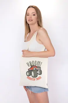 

Angemiel Bag Small Monster Truck monster Truck Shopping Beach Tote Bag