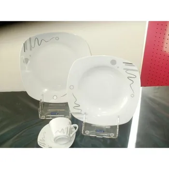 

SERVICE TABLEWARE PORCELAIN PLATES FROM 31 PCs GEOMETRY