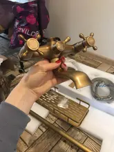 Faucet Mixer Tap Shower-Set Rainfall-Head Bathroom Brass Antique Wall-Mounted Dual-Handles