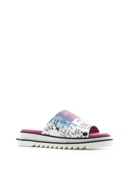 

ILVi-Genuine Leather Handmade Missy Women's Slipper Fuchsia Multicolor Women Shoes 2020