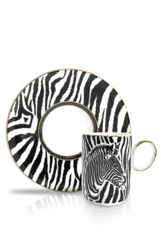 

ZEBRA PATTERN LUXURY 6-SET TURKISH COFFEE / ESPRESSO CUP SET