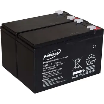 

Powery GEL battery for UPS APC Back-UPS RS 1500 9Ah 12V