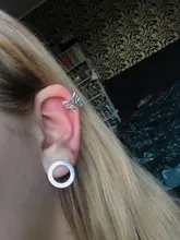 MENGJIQIAO-Clips de Metal con forma de mariposa para mujeres y niñas, joyería de oreja de cartílago falsa, sin Piercing