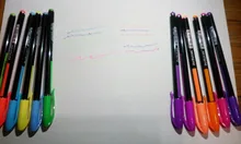 12 unids/set juego de bolígrafos de Gel de brillo bolígrafos para la escuela Oficina libro para colorear para adultos revistas dibujo garabatos arte marcadores de pluma de promoción