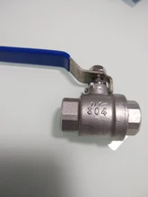 Female Straight Two-pieces Full Ports 304 Stainless Steel Ball Valve