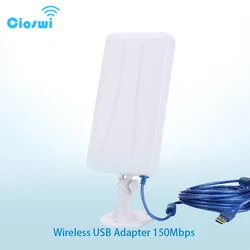 Ralink – adaptateur WiFi USB sans fil, 150Mbps, longue portée, 2000mW, RT3070L, avec antenne 14dBi, pour Kali Linux 