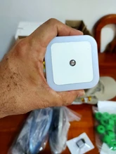 Led-Night-Light Corridor-Lamp Eu-Us-Plug Bedroom Wireless-Sensor Mini for Baby Square