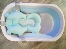 Bañera plegable grande para bebé, Cubo de baño portátil, base antideslizante, bañeras de baño portátiles para bebés recién nacidos, bañera antideslizante para niños