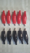 Metal Alligator-Clip Electrical-Clamp Testing Crocodile Probe-Meter G98 for Black/red