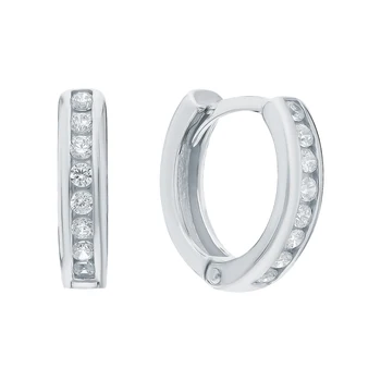 

Silver earrings with cubic zirconia sunlight sample 925