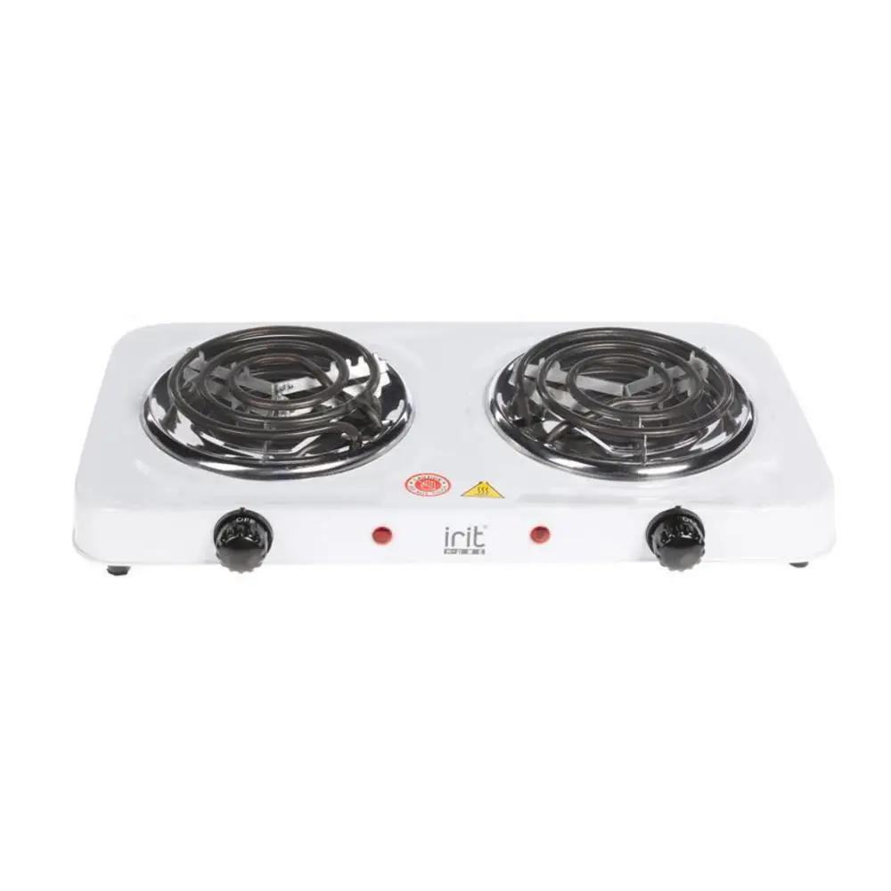 Carrelage électrique Irit IR 8120 (2 spirale par 1000 W)  plaque électrique en laiton armoire électrique cuisinière four électrique cuisinière électrique avec four cuisinière top cuisine 
