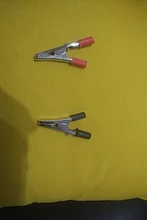 Connector Battery-Plug Alligator-Clips Crocodile-Clip Test-Probe Plastic-Handle Metal