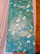 Stick Wallpaper Removable Peach-Tree Flower Bird Waterproof Haohome Modern Peel Self-Adhesive