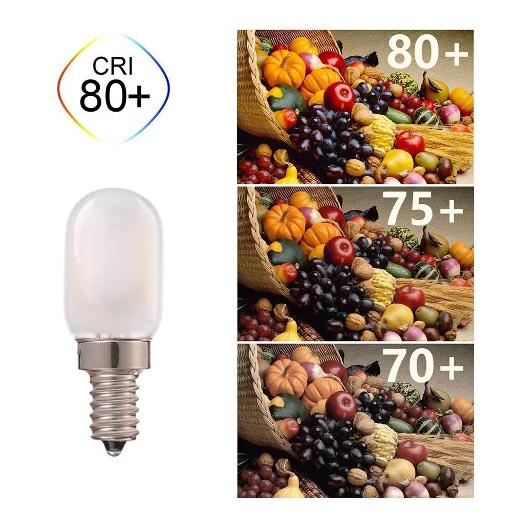 Ampoule LED T22 E14 3W Blanc Chaud 2700K pour Frigo, 250LM, AC