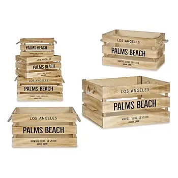 

Storage Box Wood Natural (30 x 20 x 40 cm) (3 pcs)