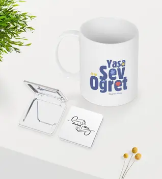 

Personalized Age Love Teach White Mug Mirror Seti-2