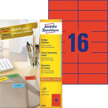 

Avery zweckform Universal labels, 105x37mm,, 1600 pieces, 100