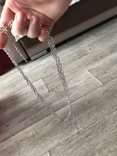 AOMU 3 unids/set Hip Hop Cadena de llave de Metal Cruz colgante de collar para las mujeres de la joyería de los hombres, regalo de moda Punk accesorios de fiesta