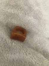 HUANZHI-Conjunto de anillos redondos de resina acrílica para mujer, colorido cuadrado geométrico, con diamantes de imitación, regalo de fiesta, 2021