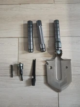 Pala táctica multifunción para exteriores, carretilla elevadora militar para exteriores, pala de nieve todoterreno, pala plegable de supervivencia al aire libre