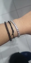 Pulsera de tenis de circonia cúbica de 4mm para Mujer, joyería de boda, Circonia cúbica púrpura, brazaletes para hombre, hip hop, Color plata, Punk