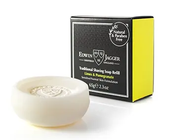 

Replacement traditional shaving soap Lime & pomegranate 65gr, Edwin Jagger