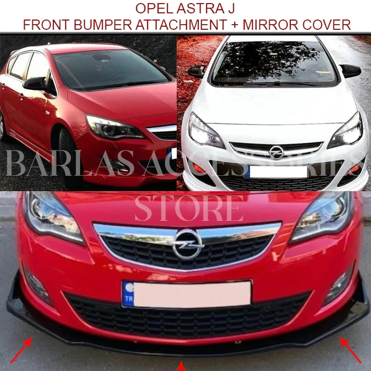 

For Vauxhall Astra Opel Astra J Accessories Opel Astra J Front Bumper Attachment + Opel Astra J Mirror Cover Piano Black