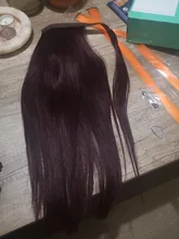 ZZHAIR-extensiones de cabello humano para mujer, mechones de cabello Remy mágico de 16-28 pulgadas, con Clip en 100%, cola de caballo, 120g