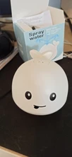 Luz intermitente de baño para bebé y Agua pulverizada, ballena de juguete, reacción al agua, juguetes de baño para bebé, lámpara, juguetes de baño