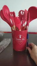 Utensils-Set Storage-Box-Tools Baking-Tools Silicone Kitchenware Non-Stick Heat-Resistant