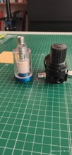 HVLP-Regulador de presión de aire en aerosol y miniseparador de filtro de aire en línea de 1/4 , ajuste del regulador de presión de aire, PISTOLA DE PULVERIZACIÓN