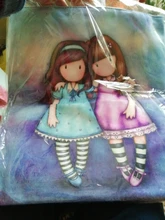 Bolso de diseñador para mujer, bolsa de hombro de lona duradera de alta calidad con estampado de dibujos animados, bolso escolar para chicas