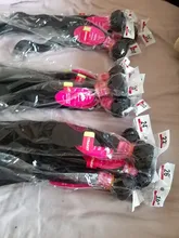 Vanlov recto pelo brasileño recto mechones de cabello humano postizo Natural negro 1/3/4 piezas/mucho 100% extensiones de cabello humano cabello Remy