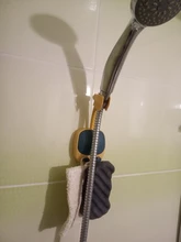 Soporte Universal para ducha sin ventosa, soporte para cabezal de ducha sin perforación, rotación ajustable de 360 °, Base fija ABS