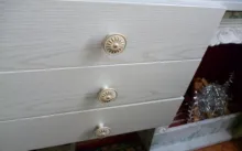 Hardware Drawer-Knobs Furniture-Handle Door-Pulls Kitchen Cupboard KAK White European