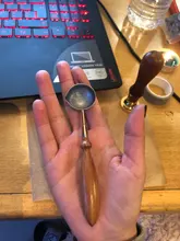 Cuchara de cera de lacre Anti-caliente mango de madera Retro cera estampado cucharas tarjetas de invitación sellos decorativos artesanía