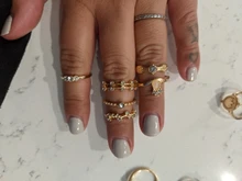 Tocona 15 unids/set, Virgen María Anillos de oro para mujer corazón manos de Fátima Anillos Cruz hoja geométrica Kольцо de joyería 7056