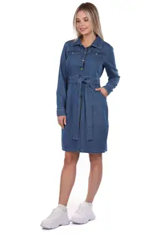 

LONG SLEEVE DENIM DRESS