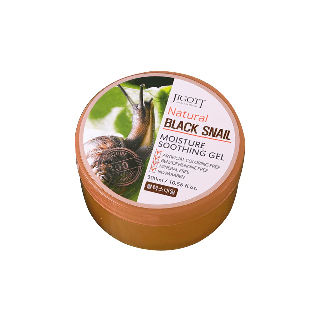 JIGOTT/Универсальный гель для кожи УЛИТКА Natural BLACK SNAIL Moisture Soothing Gel 300 мл |