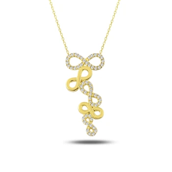 

Merve Gümüş'ten 925 Sterling Zircon Cubic Zirconia Infinity Necklace