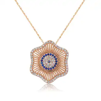 

925 sterling Silver The Genres Change Flower lady necklace