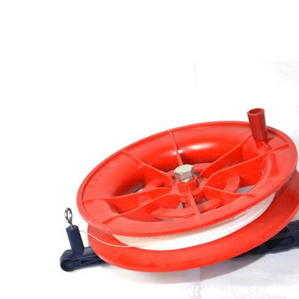 50M Pratical&Portable Multicolor Twisted String Line Red Wheel Kite Reel Winder 