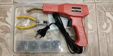 Soldador de plástico, herramientas de garaje, grapadora caliente práctica, máquina de reparación de plástico PVC, reparación de parachoques de coche