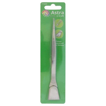 

Xq028 tweezers with a blade for beads, Astra